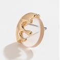 thumbnail image 2 of Regalo de aretes de oro para mujer - Aretes grandes con personalidad chapados en oro, aretes hipoalergénicos para orejas sensibles, 2 of 5