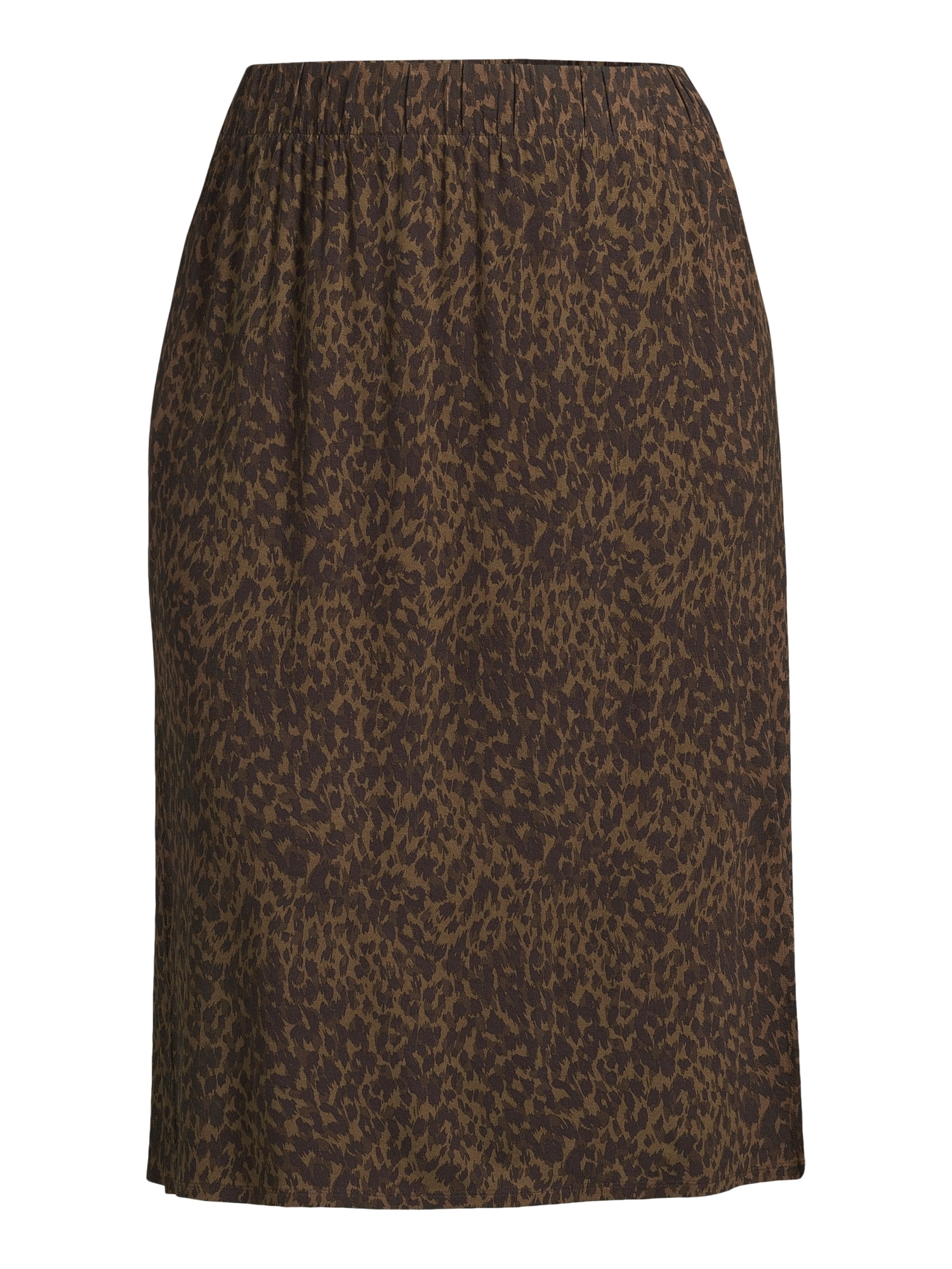 Terra & Sky Women's Plus Size Knit Midi Skirt, Sizes 0X-4X