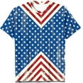 thumbnail image 4 of Camisas de Mujer Casual Impreso Cuello Redondo Manga Corta Superior, Blusa de Moda para Uso Diario Y de Fiesta, 4 of 4