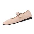 thumbnail image 2 of Womens Dress Shoes Womens Flats Casual Shoes Women Ballet Flats for Women Women's Shoes Women's Fashionable And Comfortable Wide-Fit Pointed-Toe Flat Shoes White 7.5, 2 of 3