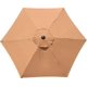 thumbnail image 1 of Parasol Cover Replacement Patio Parasol 3m 6 Ribs Sunshade Round Umbrella Canopy for Outdoor Beach and Market, 1 of 4