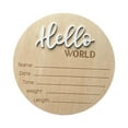 thumbnail image 2 of Letrero de madera para anuncio de recién nacido, ideal para fiestas, baby shower, decoración de guardería Blanco, 2 of 9