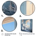 thumbnail image 3 of Designart "Fluid Toilet Oceanic Escape II" Bath & Laundry Floater Framed Wall Art Living Room, 3 of 7