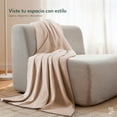 thumbnail image 3 of Dreamlab Manta Ligera con Textura Tipo Waffle – Colcha Suave, Ligera y Transpirable –Estilo Elegante Punto Gofre para Cama o Sofá –Ideal para Todas las Estaciones –Tamaño Matrimonial –Color Rosa Palo, 3 of 10