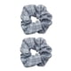 thumbnail image 3 of 2pz Scrunchies de Tela para Cabello Hair Banda Elástica Goma Boho para Cabello Ponytail Joyería de Fiestas Cumpleaños gris Yinane Goma para el pelo estilo cuadros, 3 of 6