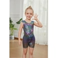 thumbnail image 5 of Gymnastics Leotards for Girls with Shorts Fine Butterfly Flicker Luminescence Biketards Dance Tumbling Outfits 2-8 Years Old, 5 of 6