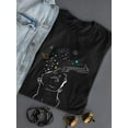 thumbnail image 3 of Sculpture With Stars And Galaxy T-Shirt Women -Image by Shutterstock, Female 3X-Large, 3 of 4