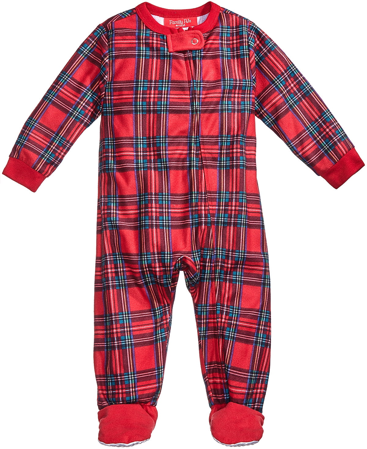 Family Pajamas Baby Boys' or Baby Girls' Holiday Plaid Footed Pajamas