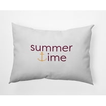 14" x 20" Simply Daisy Summer Time Anchored Indoor/Outdoor Pillow, Maroon Red Qty 1