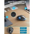 thumbnail image 4 of Ratón Trackball Inalámbrico SABLUTE Ergonómico Bluetooth Azul, 4 of 8