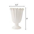 thumbnail image 6 of The Pioneer Woman Stoneware Scalloped Vase, Cream, 9", 6 of 6