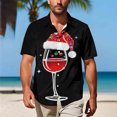 thumbnail image 6 of Unisex Christmas Printed Festive Patterns Short Sleeve Collared Button-Down Shirt for Holiday Gatherings and Daily Wear, 6 of 9