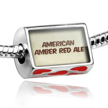 Bead American Amber Red Ale Beer, Vintage style Charm Fits All European