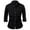 Black, variant on Mens Casual Button Down Denim Shirts Long Sleeve Untucked Stretch Wrinkle-Free Dressy Causal Shirt Blouses