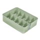 thumbnail image 4 of Caja de almacenamiento para calcetines, ropa interior, armario, contenedores de almacenamiento de lencería, divisores que ahorran espacio 10 rejillas verde, 4 of 9