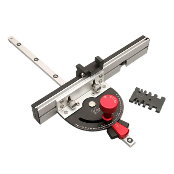 Colaxi Table Saw Miter Gauge System Kit with Track Stop Multipurpose Aluminum Woodworking Bench Tool Sturdy 15-90 Degrees Adjustable