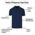 thumbnail image 4 of Playeras Hombre Tipo Polo Pack 3 Pz Moda Casual Manga Corta, 4 of 6
