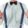 thumbnail image 2 of BIGLUFU Men's Suspenders, with Heavy Duty Clip Wide X-Back for Work Adjustable Suspenders （Blue）, 2 of 8