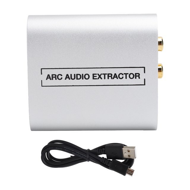 Extracteur de Convertisseur Audio, Décodeur Audio Rapide en Alliage d'Aluminium Convinient pour Accessoires Informatiques pour Décodeur Audio d'Interface Multimédia Haute Définition