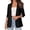Black, variant on Women's Spring Blazers Business Casual Outfits Open Front Ruched 3/4 Sleeve Lightweight Work Suits Jackets