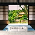 thumbnail image 2 of IDEA4WALL 6pcs Japanese Style Grid Door View Peel and Stick Wallpaper Removable Wall Murals Large Wall Stickers for Home Decoration, 100"x24", 2 of 4