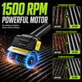 thumbnail image 3 of Electric Grill Brush, Electric BBQ Grill Cleaner 1500 RPM, Rechargeable Electric Grill Brush with 100 Min Runtime, Replaceable Heads BBQ Grill Cleaning Tool for Outdoor Grills, 3 of 8