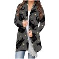 thumbnail image 1 of Camiseta de manga larga para mujer, cárdigan de otoño, cárdigan suelto, camisa estampada, cárdigan, Top, cárdigan de Halloween, camisa Fridja hkj2519, 1 of 5