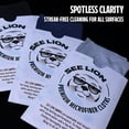 thumbnail image 4 of cellhelmet See Lion Swipes | Microfiber Lens Cleaning Cloths \u2013 Ultrasoft, Reusable Wipes for Glasses, Screens, and Lenses (Light Blue/Navy, 2-Pack), 4 of 7