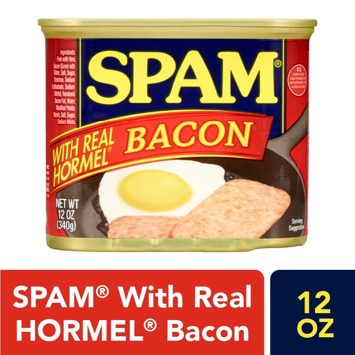 SPAM with Real HORMEL Bacon, 7 g protein, 12 oz