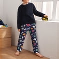thumbnail image 5 of Yiaed Rocket Satellite Print Teenagers' Lounge Pants, Loose PJ Bottoms, Long Pajama Pants for Men-Large, 5 of 6