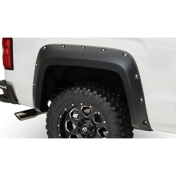 Bushwacker 14-18 GMC Sierra 1500 Pocket Style Flares 2pc 69.3/78.8/97.8in Bed - Black