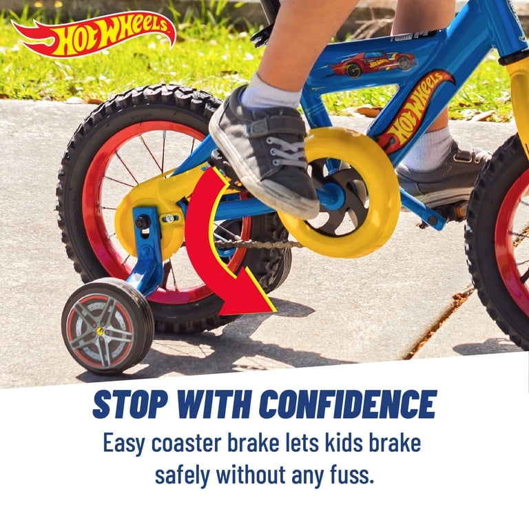 Dynacraft Hot Wheels Boys' 12-Inch BMX Bike for Kids Aged 6-9