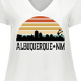 thumbnail image 4 of Inktastic Albuquerque New Mexico Skyline Women's Plus Size V-Neck T-Shirt, 4 of 5