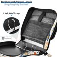 thumbnail image 4 of FORMRS Zipper Binder with Shoulder Strap 2-inch Ring 500 Sheet Capacity File Bag, Blue Sardines Pattern, 4 of 5