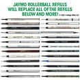 thumbnail image 5 of Jaymo Replacement for Waterman 540951 - Measures 4.3 in / 109 mm Long - Rollerball Pen Refill - 12 Black, 5 of 5