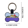 thumbnail image 3 of Placas de identificación personalizadas para mascotas: placas de identificación silenciosas de silicona ligera con grabado permanente para collar., 3 of 6