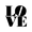 BLACK, variant on Vinyl Wall Art Decal - LOVE - 32.5" x 32.5" - Trendy Cute Artistic Love Design Sticker For Home Bedroom Living Room Storefront Coffee Shop School Couples Valentine's Day Decor