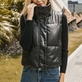 thumbnail image 2 of Ashirexll Puffer Vest Women, Womens Winter Coats, Zip Up Fashion Stand Collar Sleeveless Coat with Pocket, 2 of 7