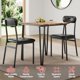 thumbnail image 4 of QinaQin Juego de comedor de 3 piezas para 2 personas, mesa de madera con 2 sillas tapizadas y estructura metálica, ideal para espacios pequeños, 4 of 8