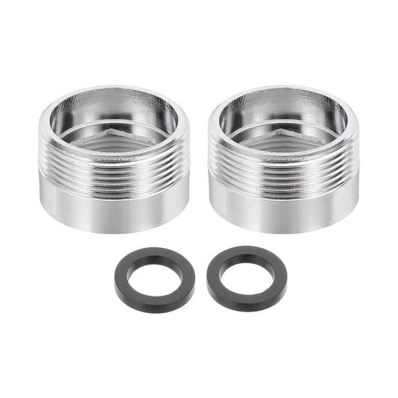 2Pcs Faucet Aerator Adapter, M20 Female to M22 Male with Washer, 13mm Length