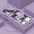 thumbnail image 3 of Kuromi-funda de teléfono con dibujo de melodía para iPhone, carcasa líquida con cuerda izquierda para iPhone 15, 14, 13, 12, 11 Pro Max, 8, 7 Plus, XR, XS, X, 3 of 5