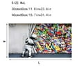 thumbnail image 4 of 1pc, Street Art Banksy Graffiti Wall Decoration, Oil Canvas Painting Wall Art, Room Decor, Home Decor, Holiday Decor, Festivals Decor, Sence Decor, Bedroom Decor, Living Room Decor, Entrance Decor, Ba, 4 of 4