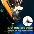 LOTMUSIC 5.8GHZ Wireless Guitar System, Rechargeable Digital Wireless