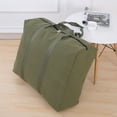 thumbnail image 1 of HaoXun Extra Large Storage Bag for Clothes Blankets Travel - Waterproof Breathable Foldable Shoulder Bag with Reinforced Handle for Bedroom RV Under Bed Storage, 31.5 x 23.6 x 10.6 Inches, 1 of 3