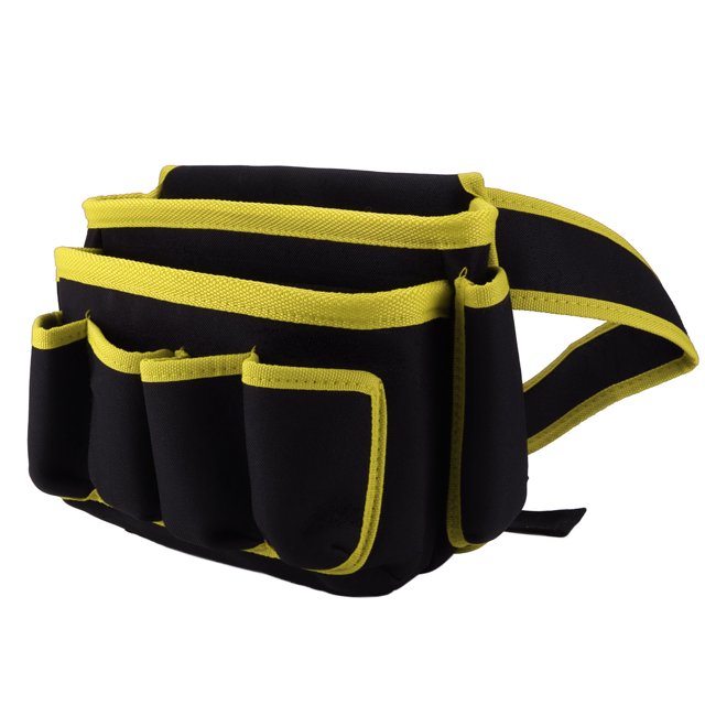 Bolsa de herramientas eléctrica con múltiples bolsillos, paquete para colgar en la cintura, cinturón de herramientas ajustable multifuncional