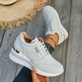 thumbnail image 6 of YLYL Women's Orthopedic Sneakers Lace up Wedge Heel Low Top Fashion Casual Walking Running Shoes, 6 of 9