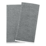 Better Homes & Gardens 2-Piece Oversized Woven Kitchen Towel Set, Rich Black