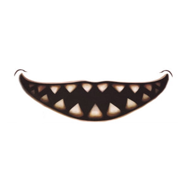 Pegatinas de tatuaje, tatuaje temporal para hombres, mujeres y adultos, pegatinas de Halloween para la boca, pegatinas de terror para labios, pegatinas de maquillaje, suministros para fiestas, pegatin