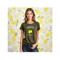 thumbnail image 1 of Playera Blusa De LimonesDolce Far Niente – Disfruta el Placer de No Hacer Nada con Estilo Color Verde Oliva Talla Chica Marca Emil SaEs, 1 of 4