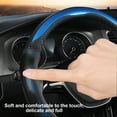 thumbnail image 4 of Honeycomb Leather Car Steering Wheel Cover, Non-Slip Universal Wheel Protector for Men and Women, Fashionable D-Shaped Grip, Comfortable Anti-Slip Interior Accessory, 4 of 7